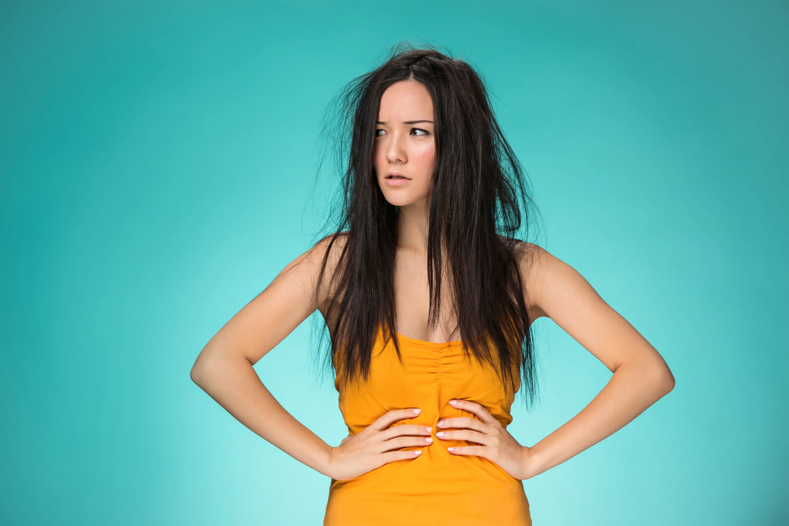 Naturally Fix Static Hair