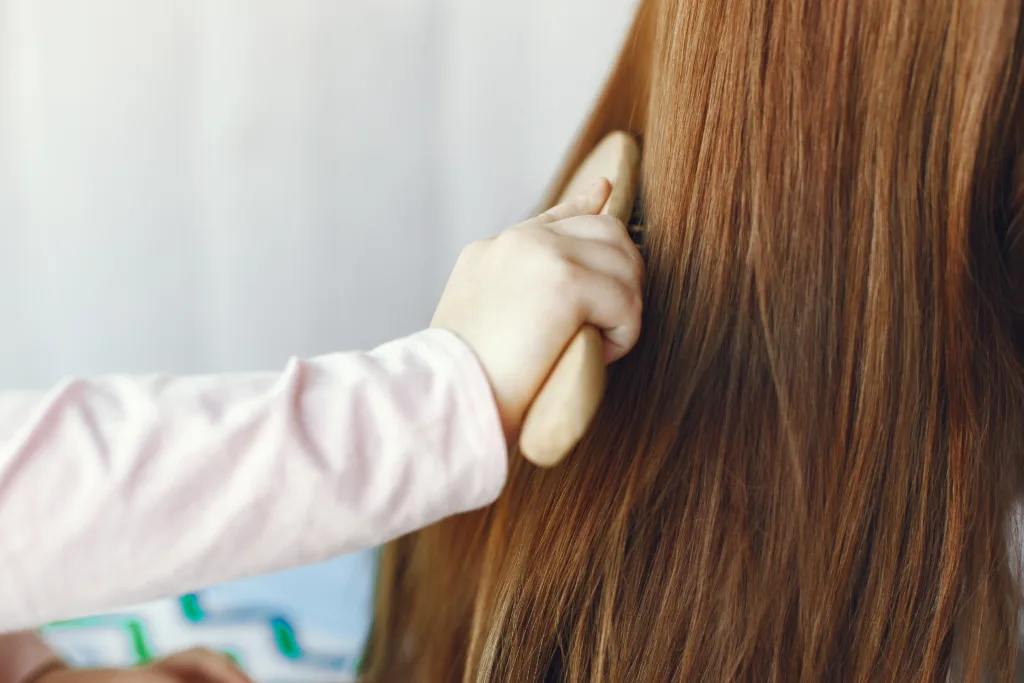 Brush Gently for preventing hair damage