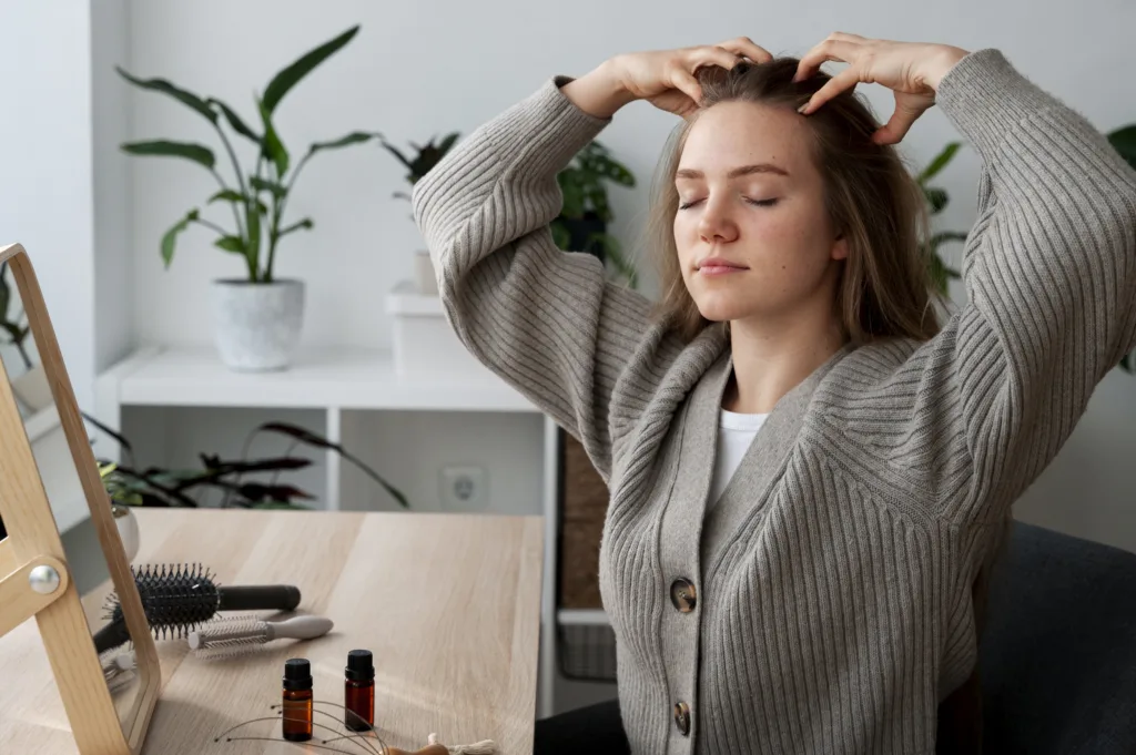 Postpartum hair loss treatment
